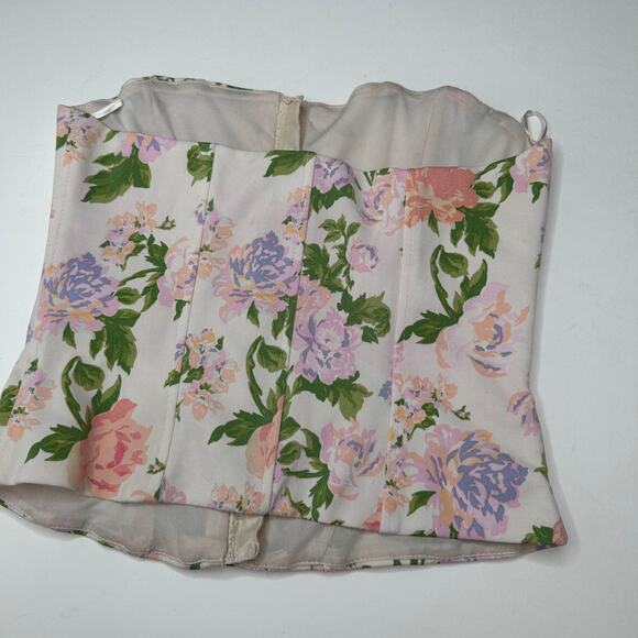 Zara Floral Bone Corset - Picture 2 of 3